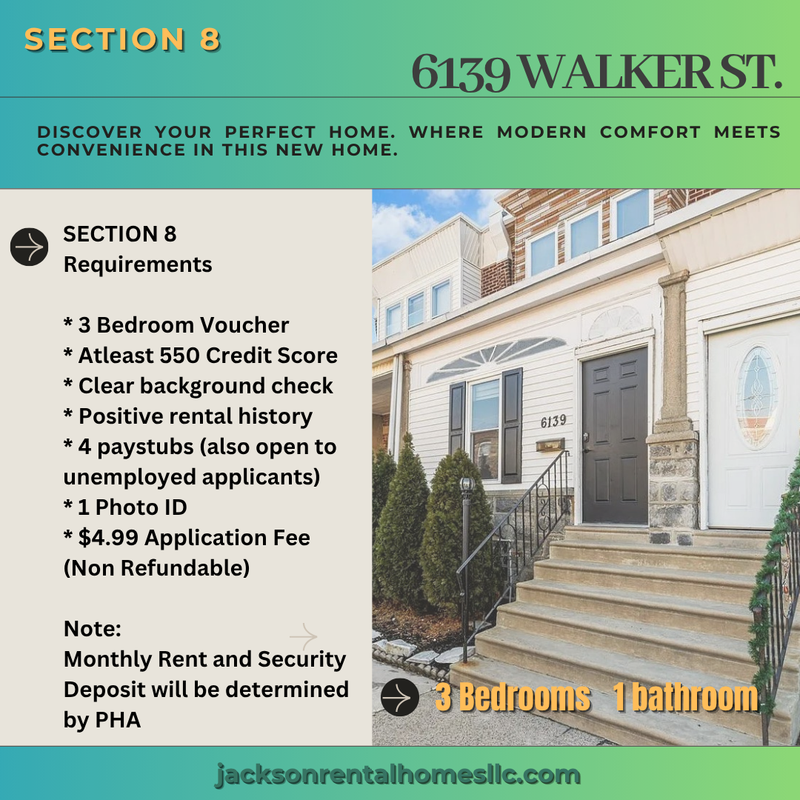 Philadelphia House: 6139 Walker Street