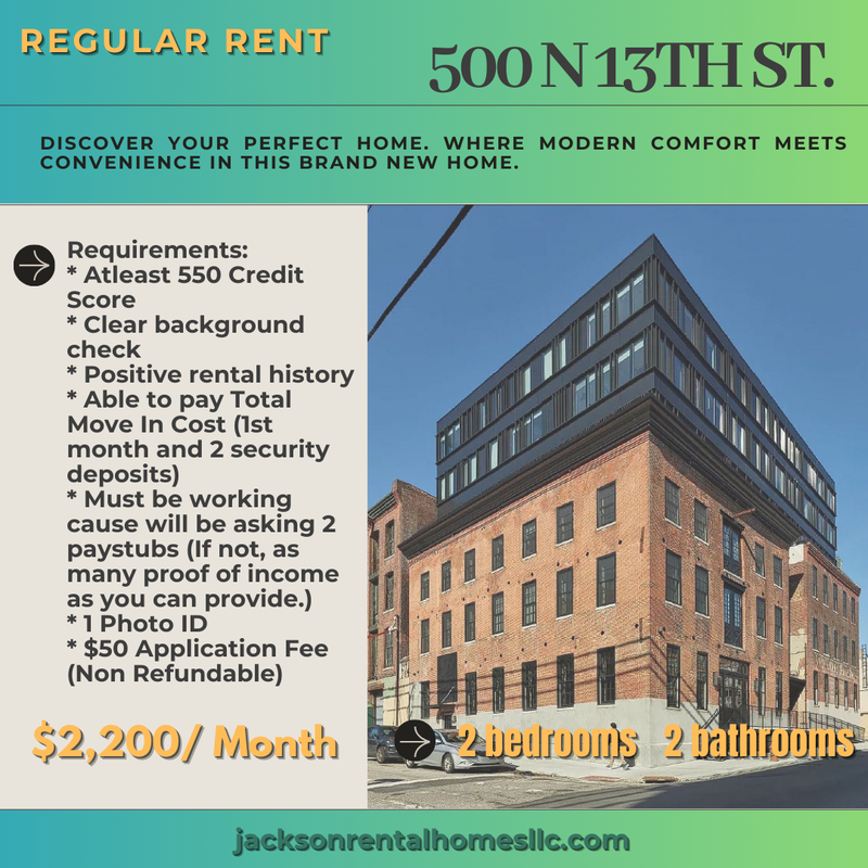 Philadelphia Condo: 500 North 13th Street - 201, 301