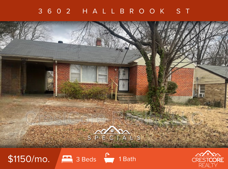 Memphis House: 3602 Hallbrook St