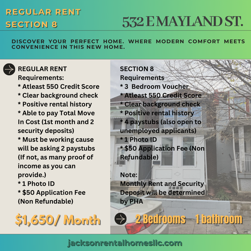 Philadelphia House: 532 East Mayland Street