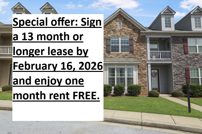 Fairburn Townhome: 7725 Rutgers Cir