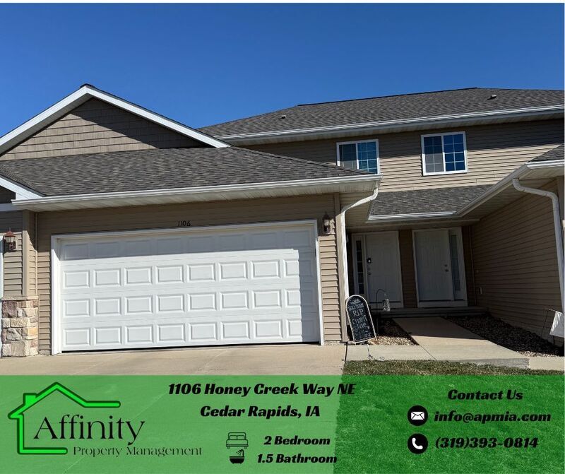Cedar Rapids Townhome: 1106 Honey Creek Way NE