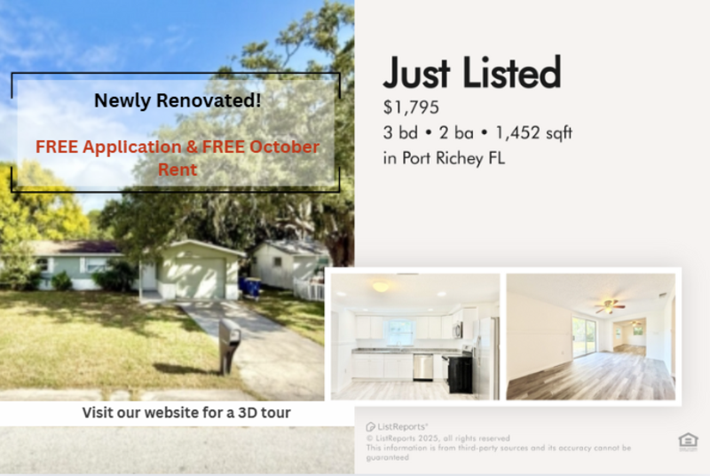 Port Richey House: 5707 Quist Drive
