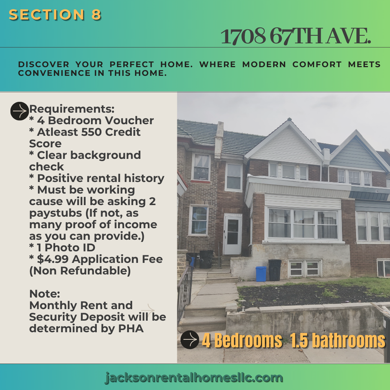 Philadelphia House: 1708 67th Avenue