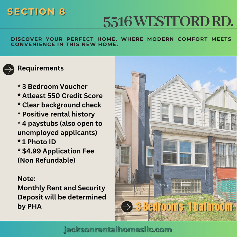Philadelphia House: 5516 Westford Road