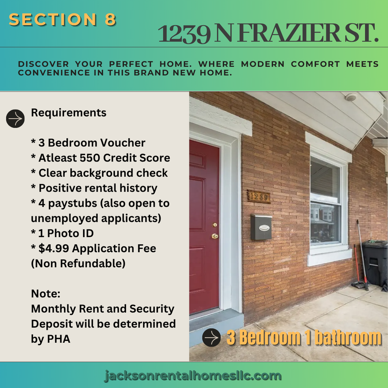 Philadelphia House: 1239 North Frazier Street - 1