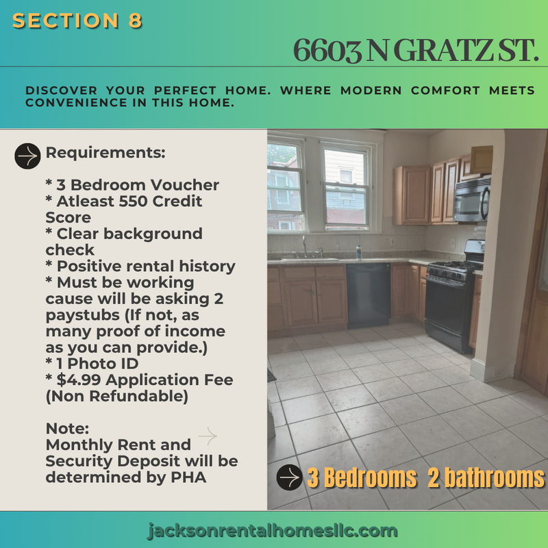 Philadelphia House: 6603 North Gratz Street