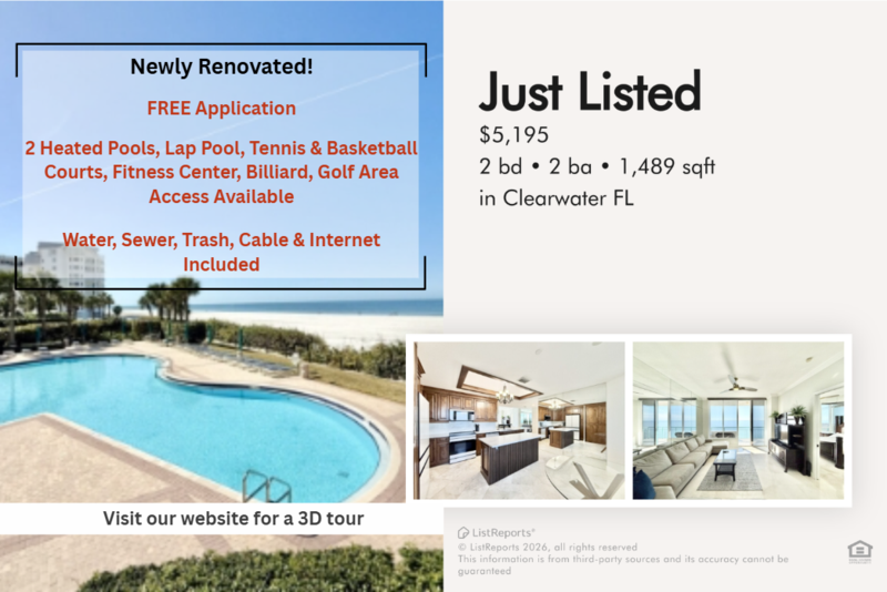 Clearwater Condo: 1560 Gulf Boulevard - 1603