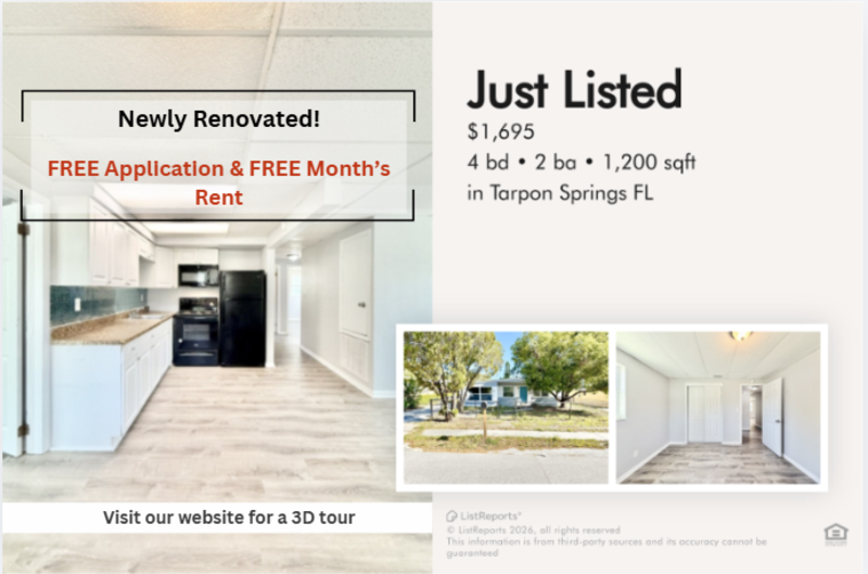 Tarpon Springs House: 617 Pent Street