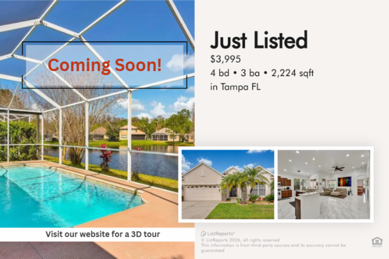 Tampa House: 9512 Greenpointe Drive
