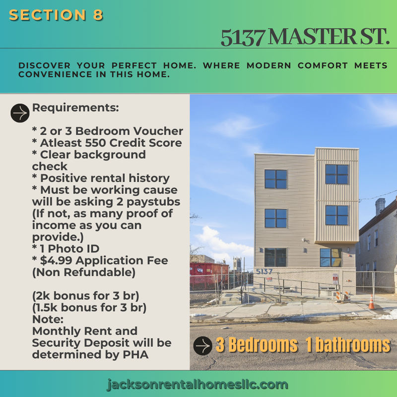 Philadelphia Condo: 5137 Master Street - 1B