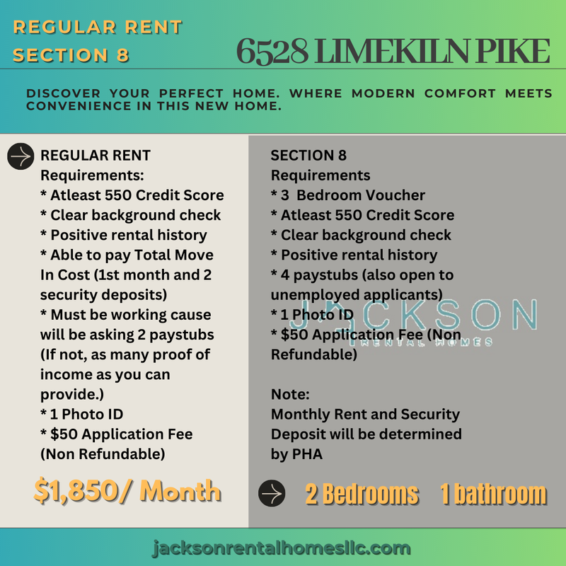 Philadelphia House: 6528 Limekiln Pike