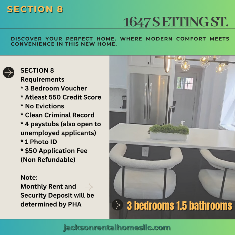 Philadelphia House: 1647 South Etting Street