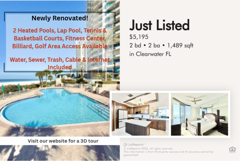 Clearwater Condo: 1560 Gulf Boulevard - 1603
