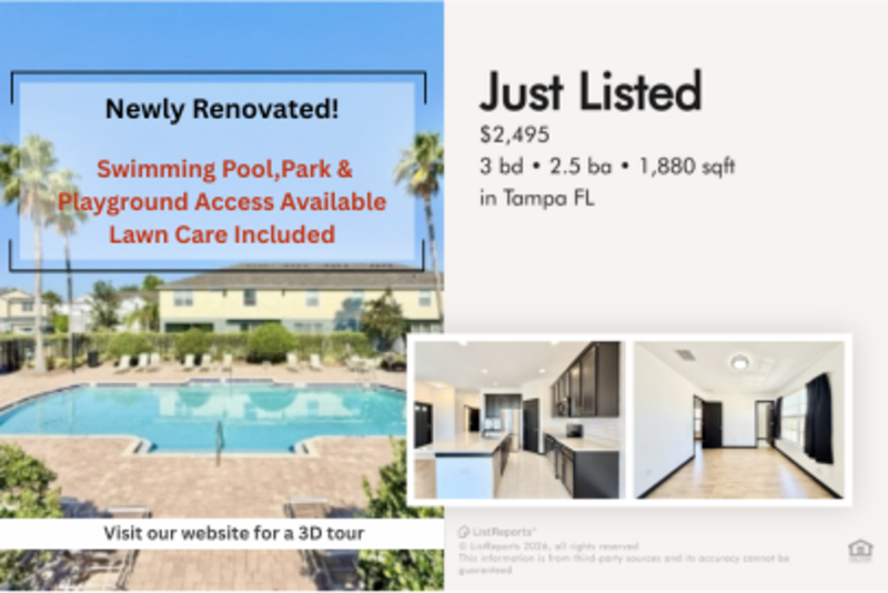 Tampa Townhome: 4978 White Sanderling Court - 1
