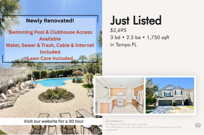 Tampa Townhome: 10130 Westpark Preserve Boulevard - 1