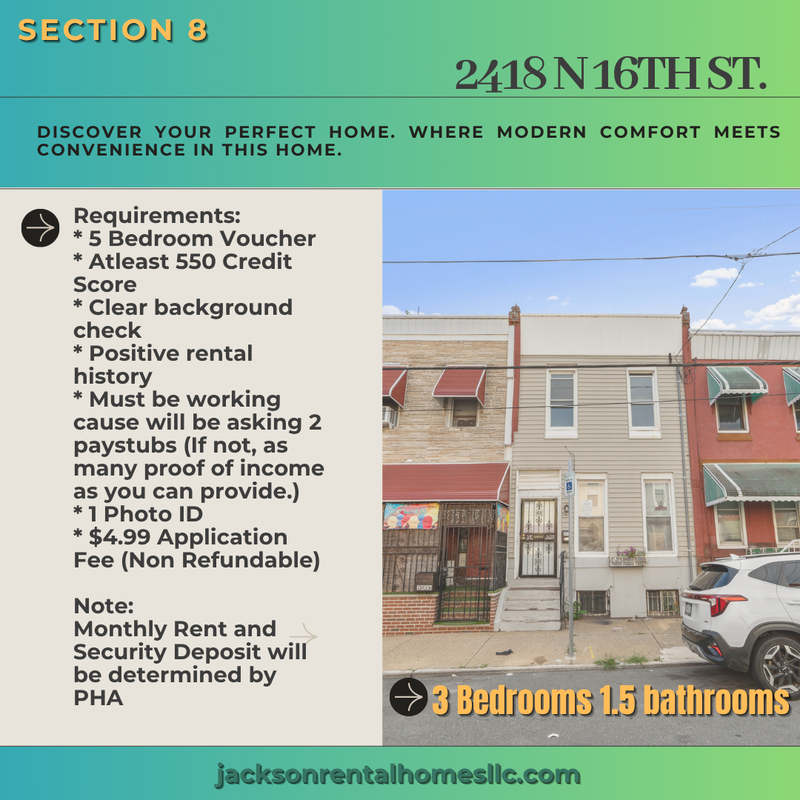 Philadelphia House: 2418 North 16th Street