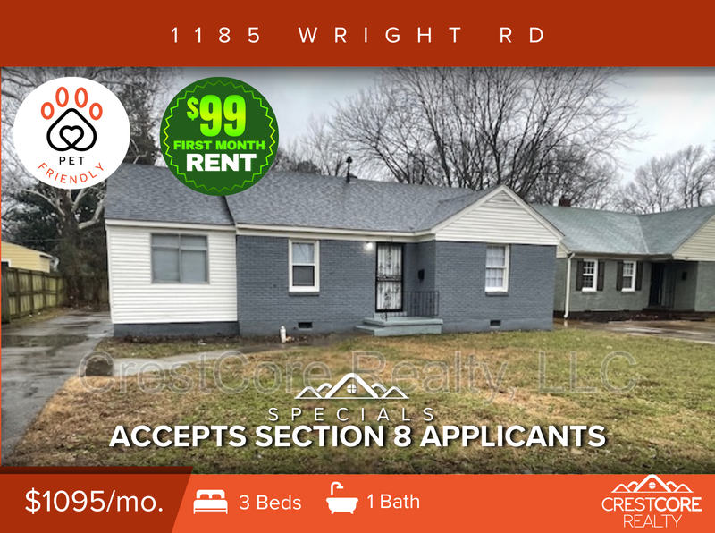 Memphis House: 1185 Wright Rd