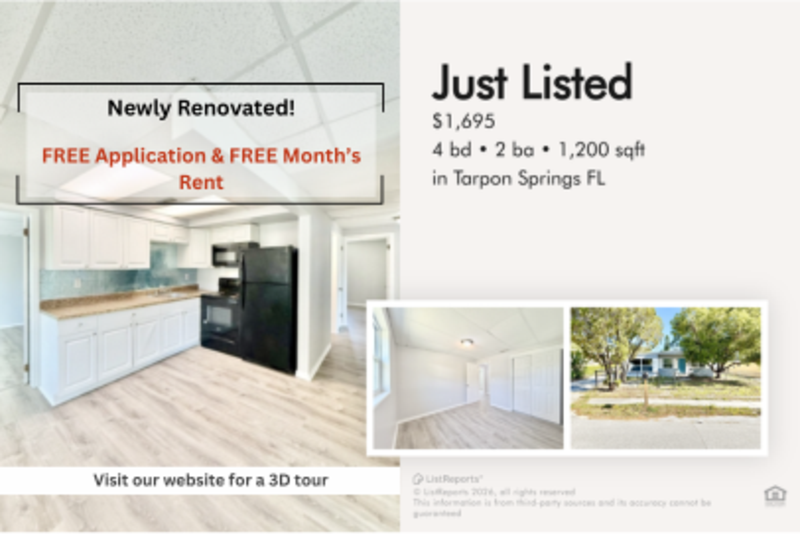 Tarpon Springs House: 617 Pent Street