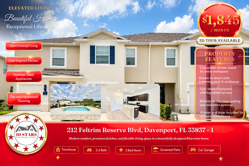 Davenport Townhome: 212 Feltrim Reserve Boulevard