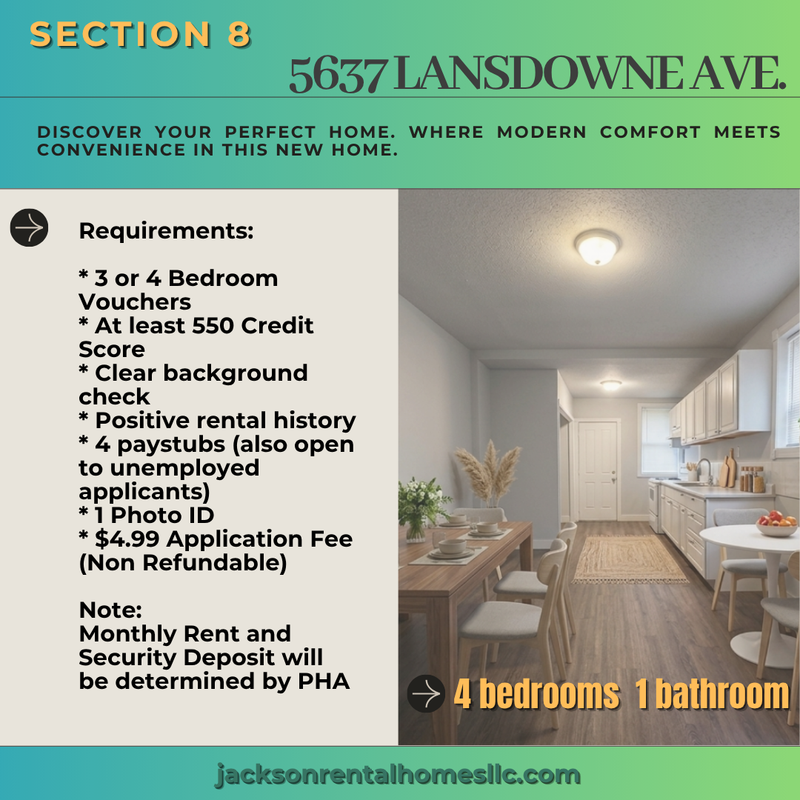 Philadelphia House: 5637 Lansdowne Avenue