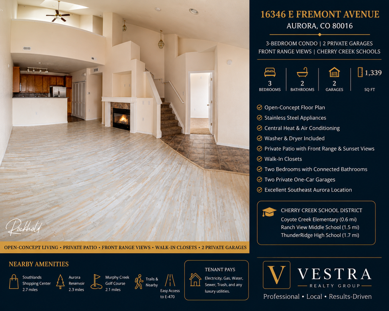 Aurora Condo: 16346 E Fremont Ave