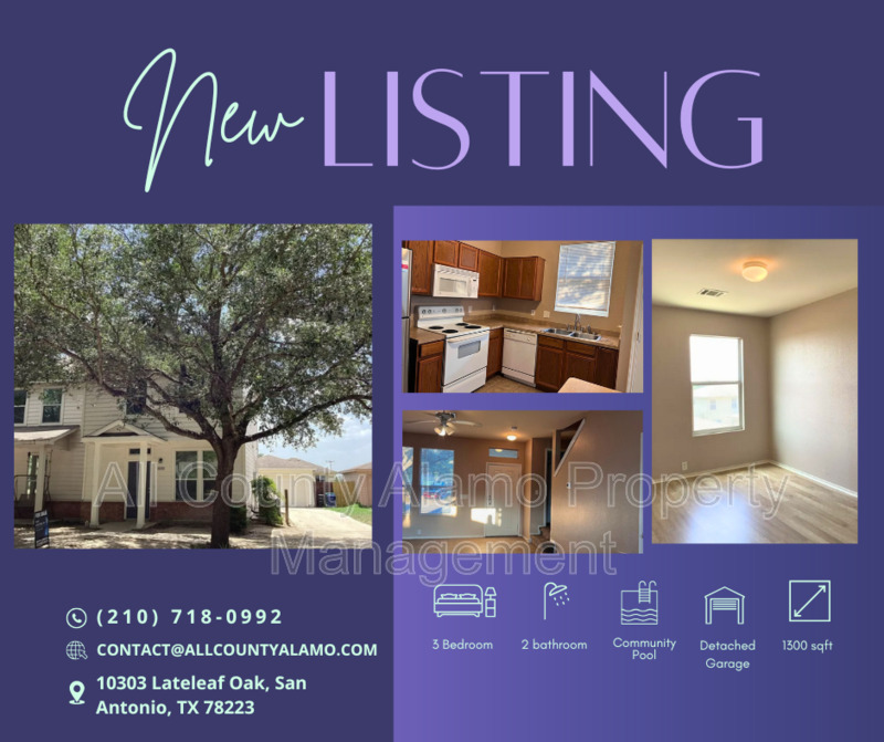 San Antonio Townhome: 10303 Lateleaf Oak