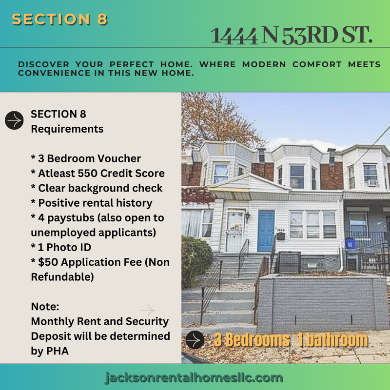 Philadelphia House: 1444 North 53rd Street
