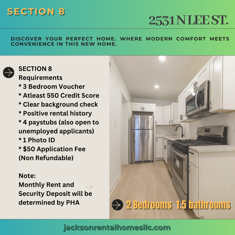Philadelphia House: 2531 North Lee Street