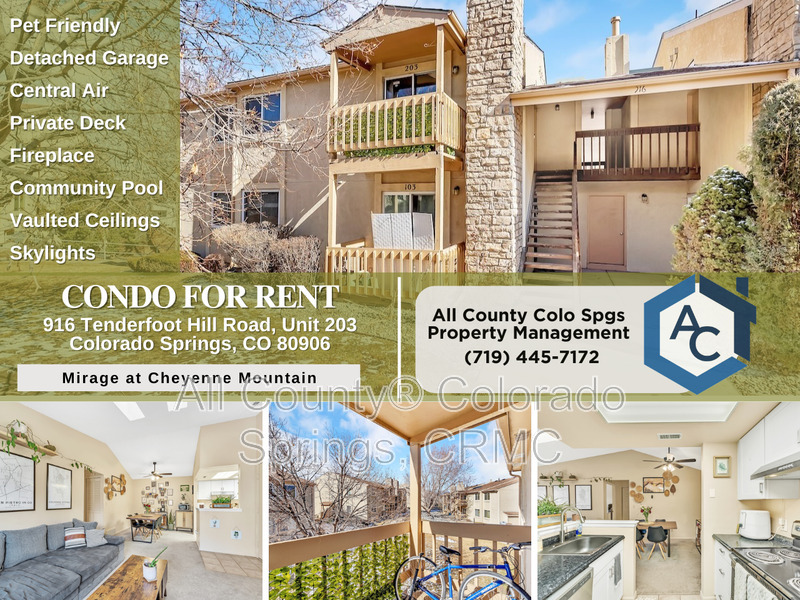 Colorado Springs Condo: 916 Tenderfoot Hill Road