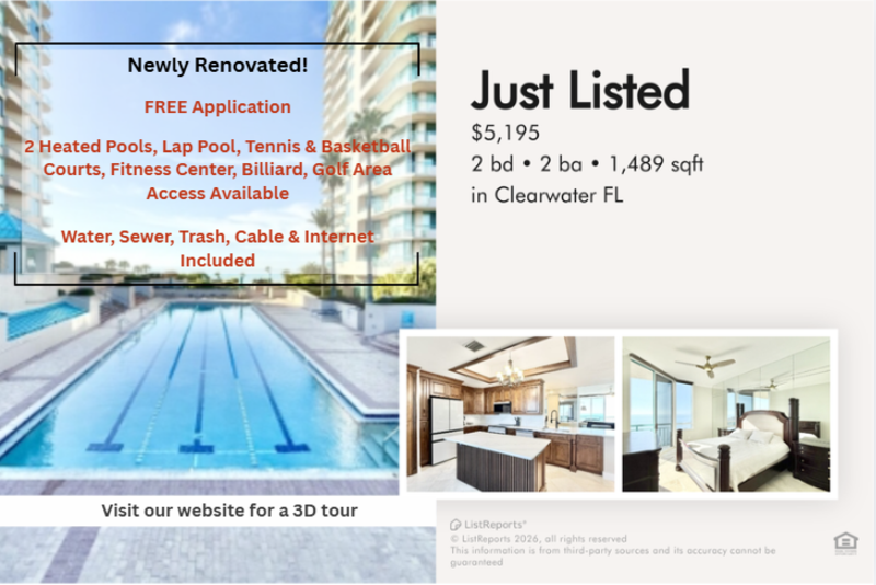 Clearwater Condo: 1560 Gulf Boulevard - 1603
