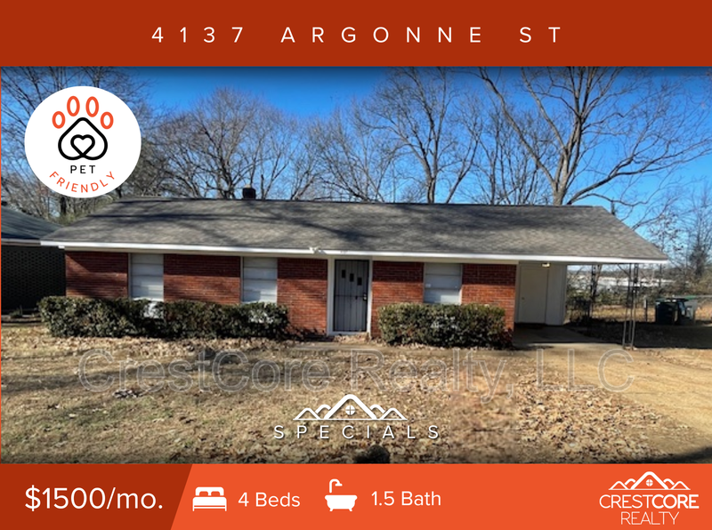 Memphis House: 4137 Argonne St