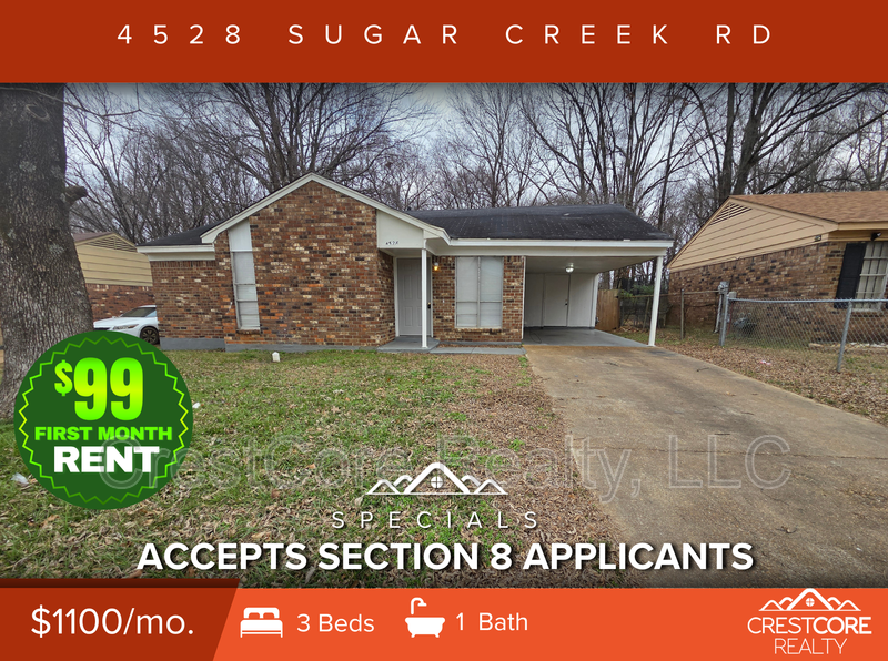 Memphis House: 4528 Sugar Creek Rd