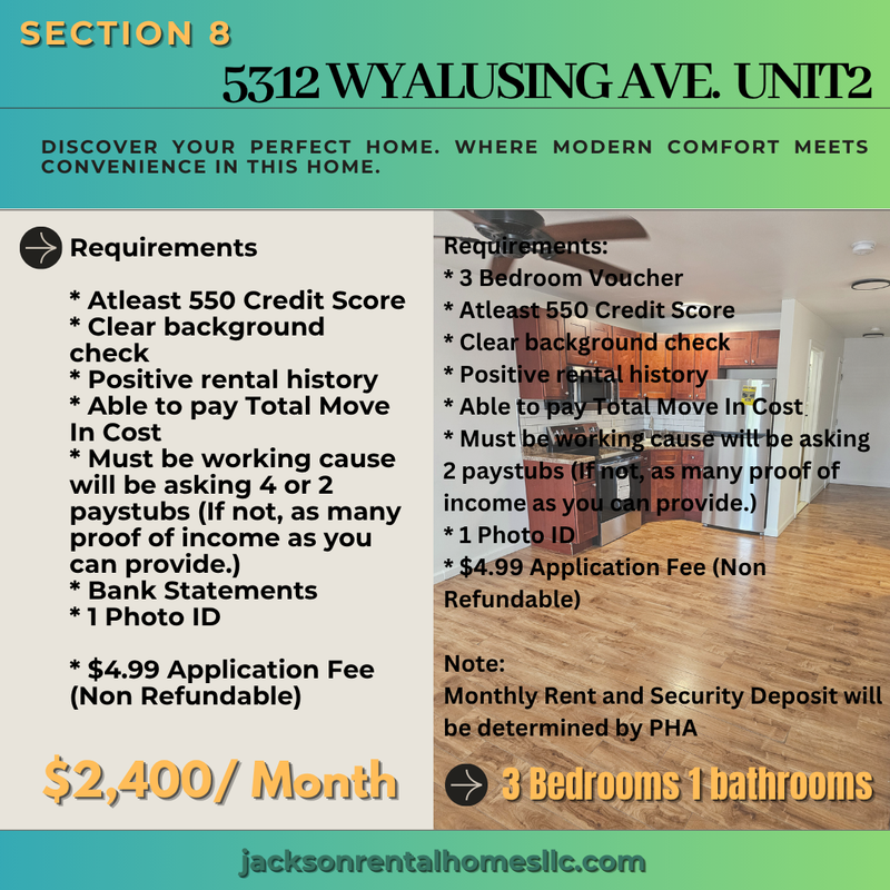 Philadelphia Condo: 5312 Wyalusing Avenue - Unit 2