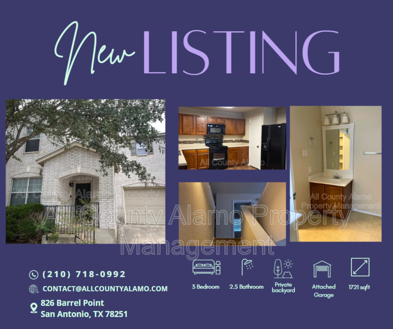 San Antonio House: 826 Barrel Pt