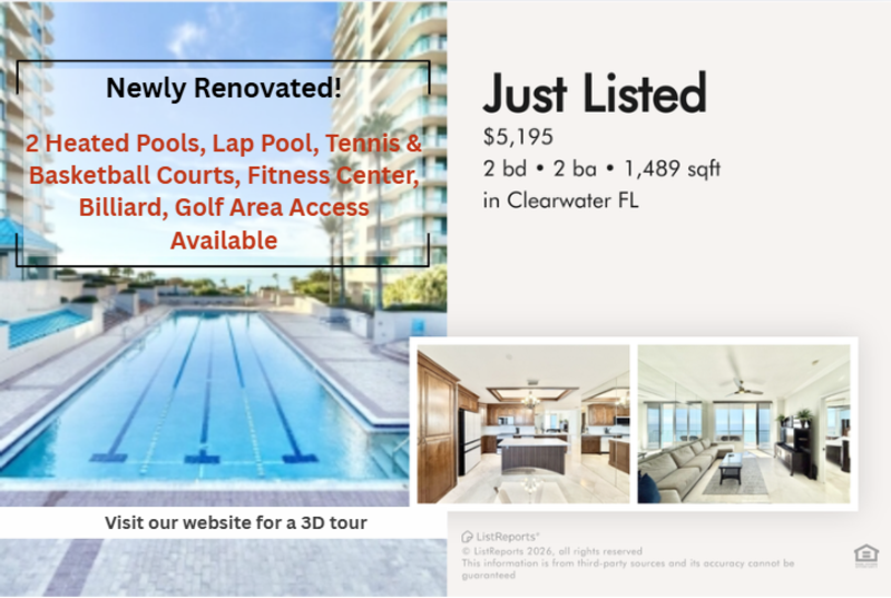 Clearwater Condo: 1560 Gulf Boulevard - 1603