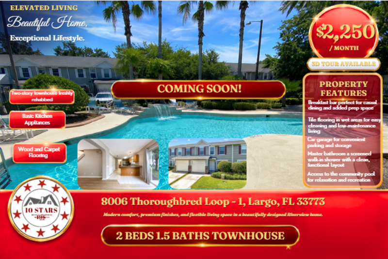 Largo Townhome: 8006 Thoroughbred Loop - 1