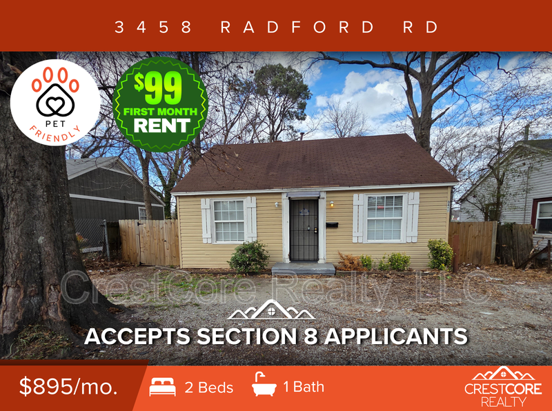 Memphis House: 3458 Radford Rd