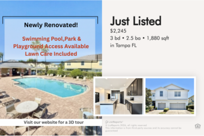 Tampa Townhome: 4978 White Sanderling Court - 1