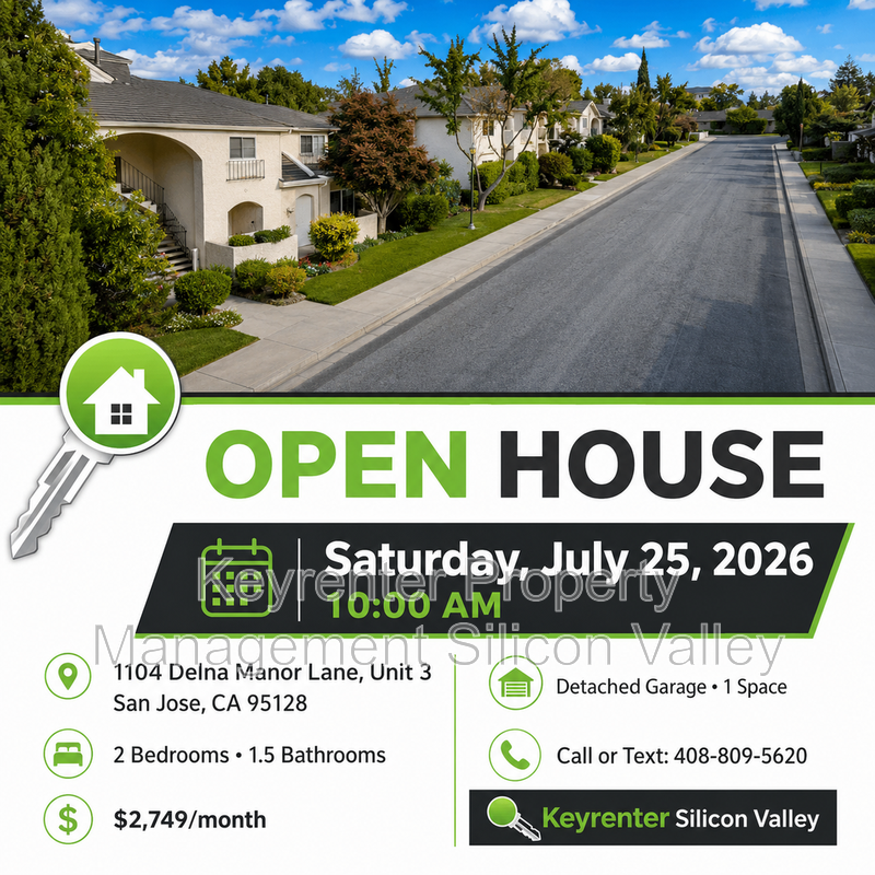 San Jose House: 1104 Delna Manor Lane