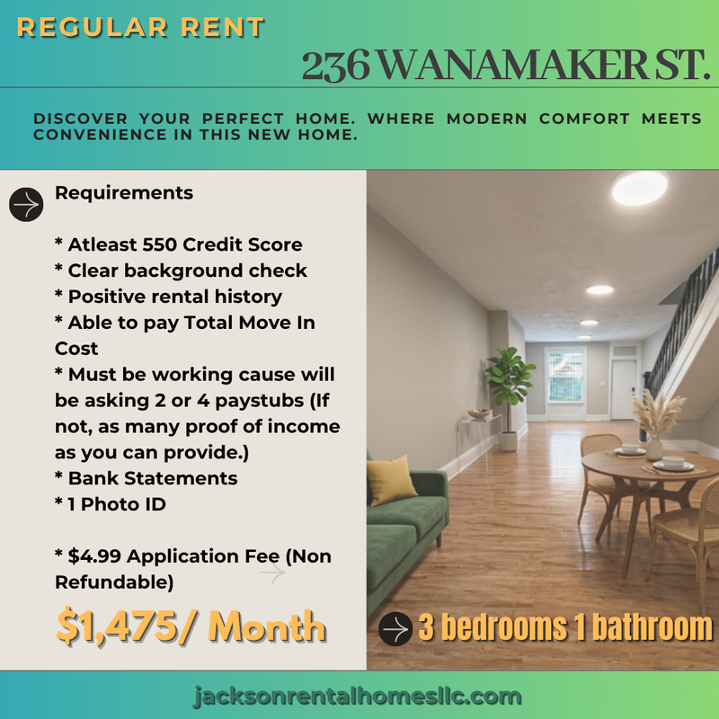 Philadelphia House: 236 North Wanamaker Street