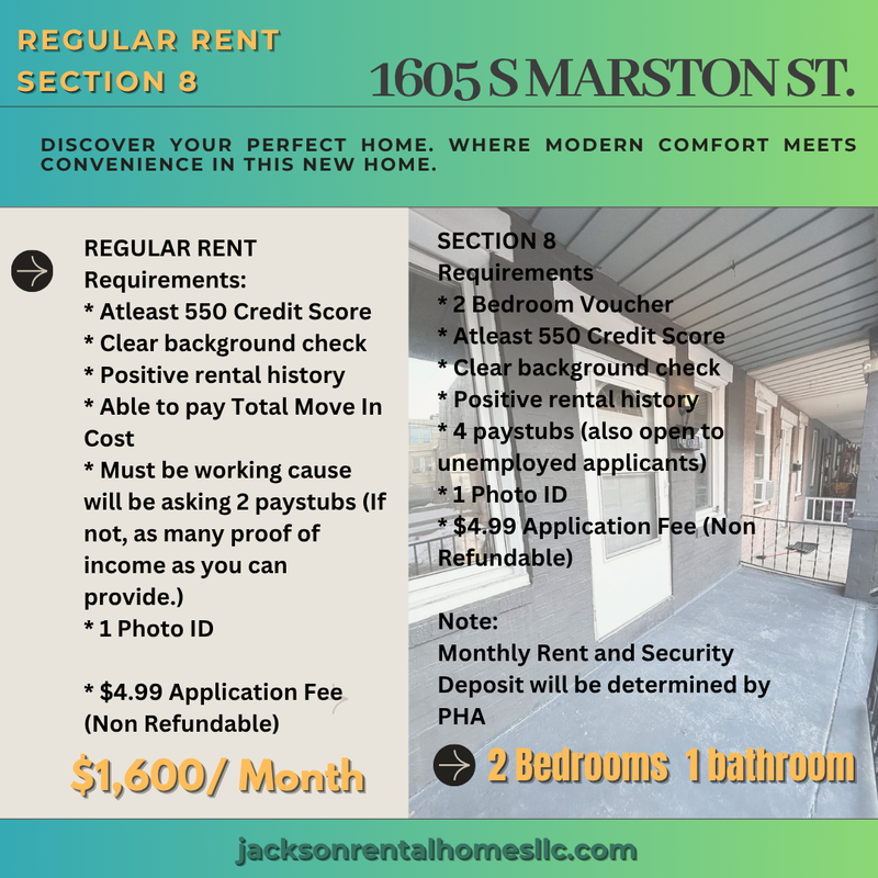 Philadelphia House: 1605 South Marston Street