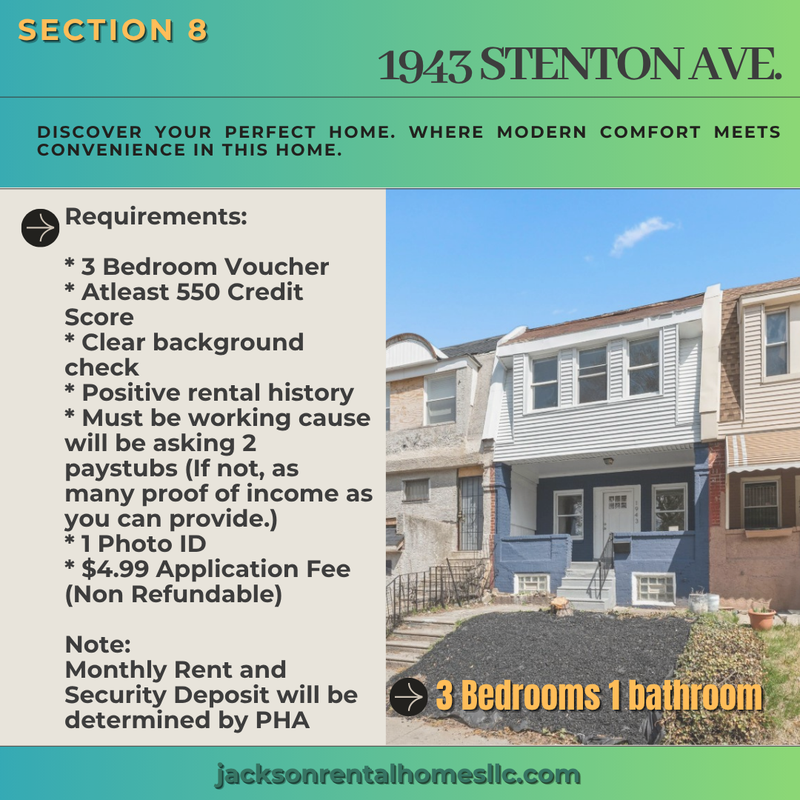 Philadelphia House: 1943 Stenton Avenue