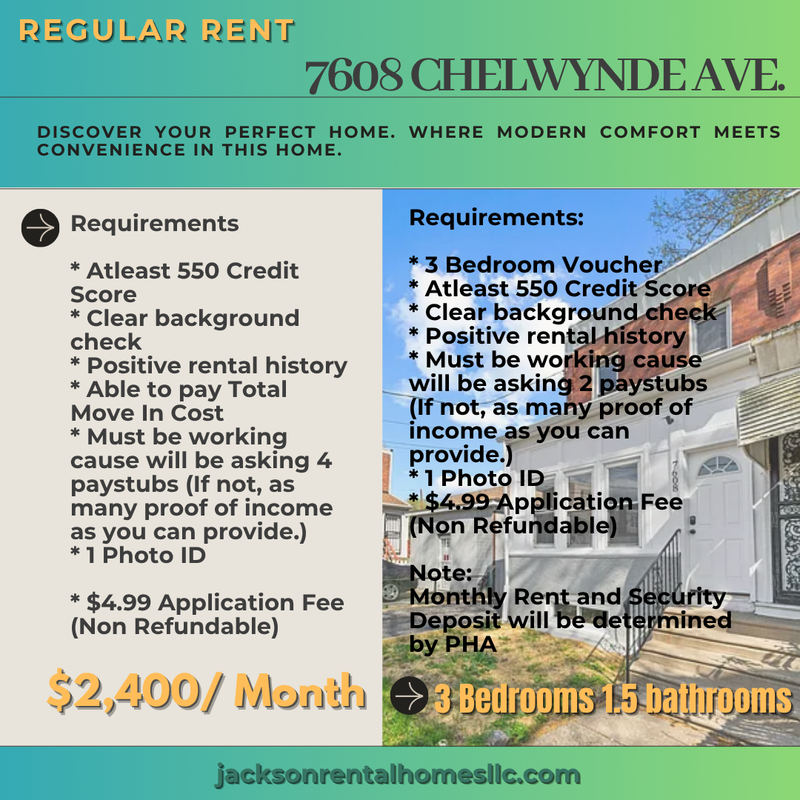 Philadelphia House: 7608 Chelwynde Avenue
