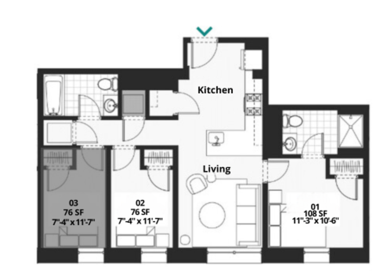 Washington House: 529 G Street Southeast #B01-3