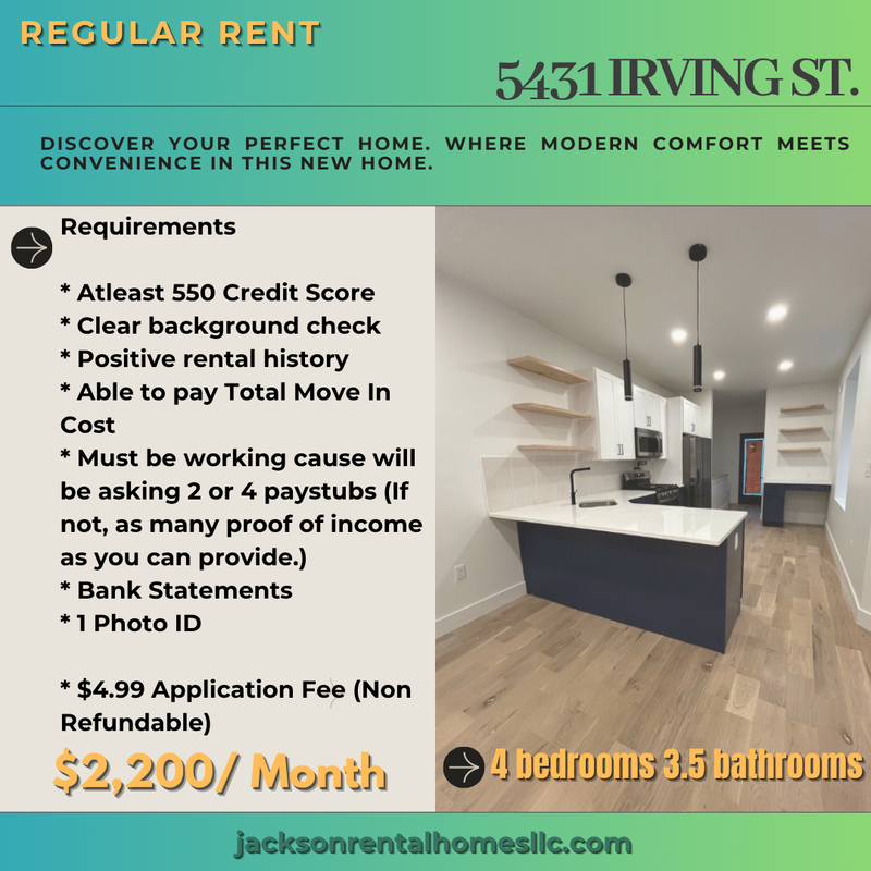 Philadelphia House: 5431 Irving Street
