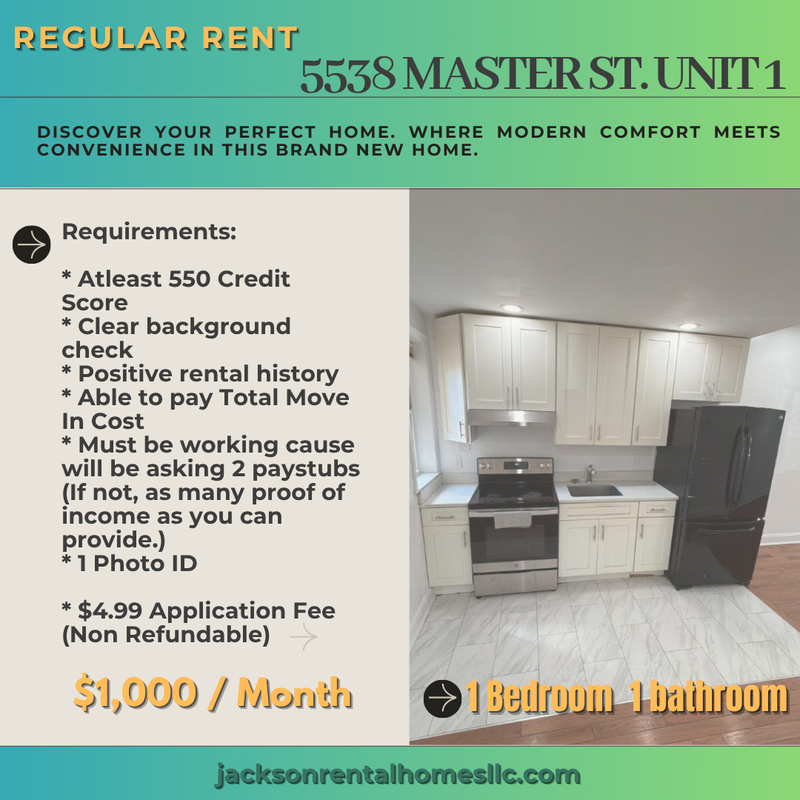 Philadelphia Condo: 5538 Master Street - Unit 1
