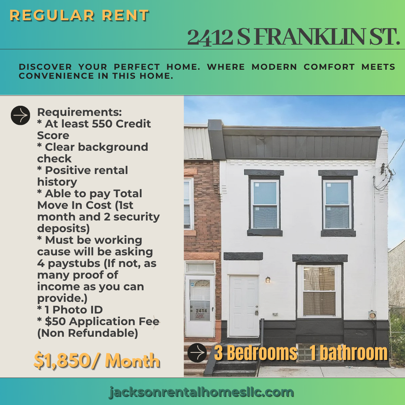 Philadelphia House: 2412 South Franklin Street