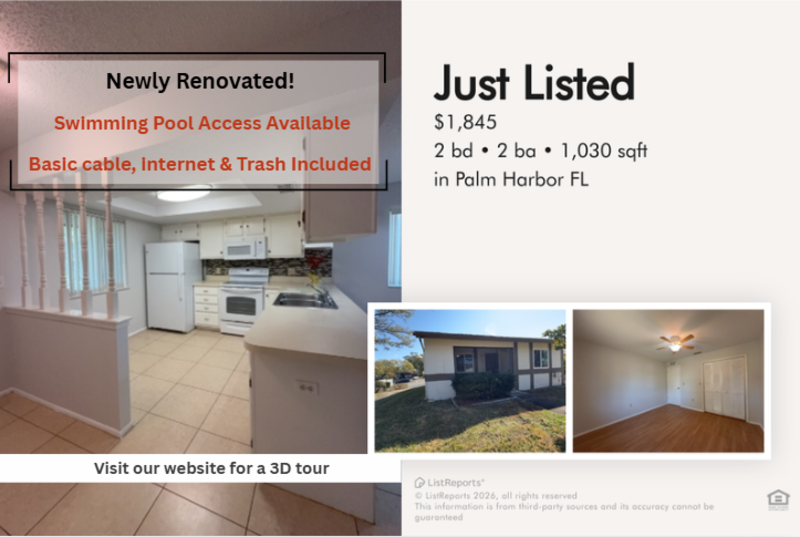 Palm Harbor Townhome: 2900 Grove Wood Boulevard - A