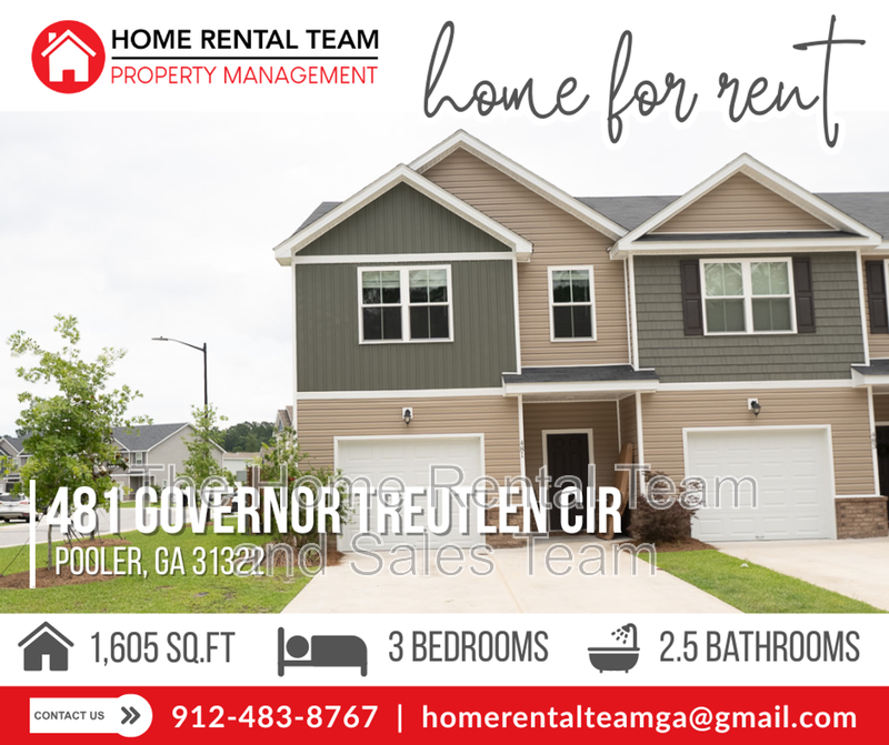 Pooler Townhome: 481 Governor Treutlen Circle
